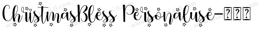 ChristmasBless Personaluse字体转换